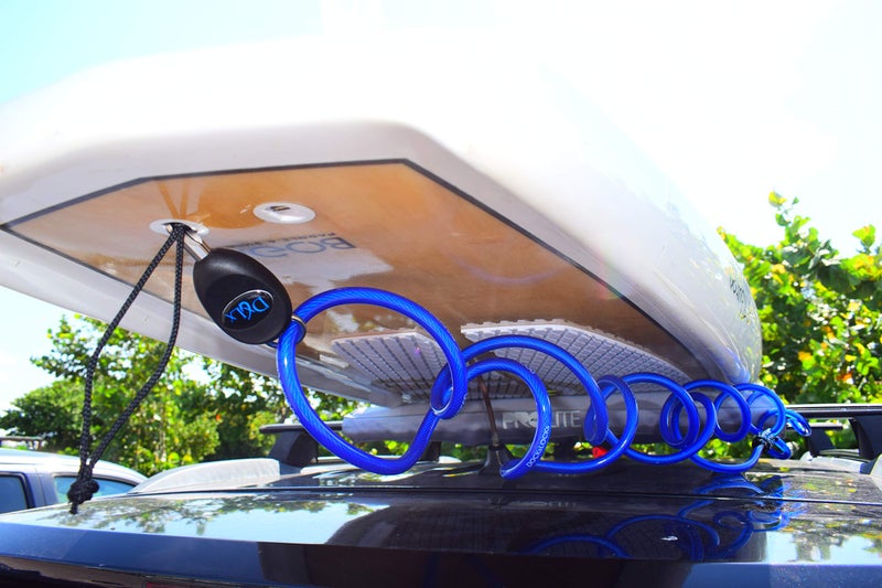 DocksLocks Complete SUP & Surf Security System â€“ Marine Grade Anti-Theft Kit with Patented Jaws Lock, 10ft Coiled Cable Lock & Fin Box Cleat for Paddleboard & Surfboard Protection - Image 5